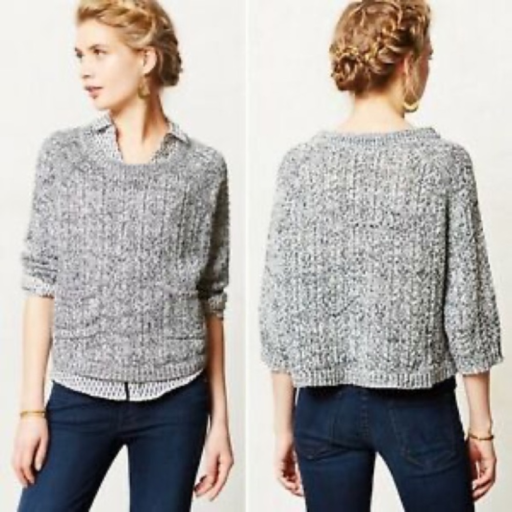 Anthropologie Moth Marled Swing Sweater